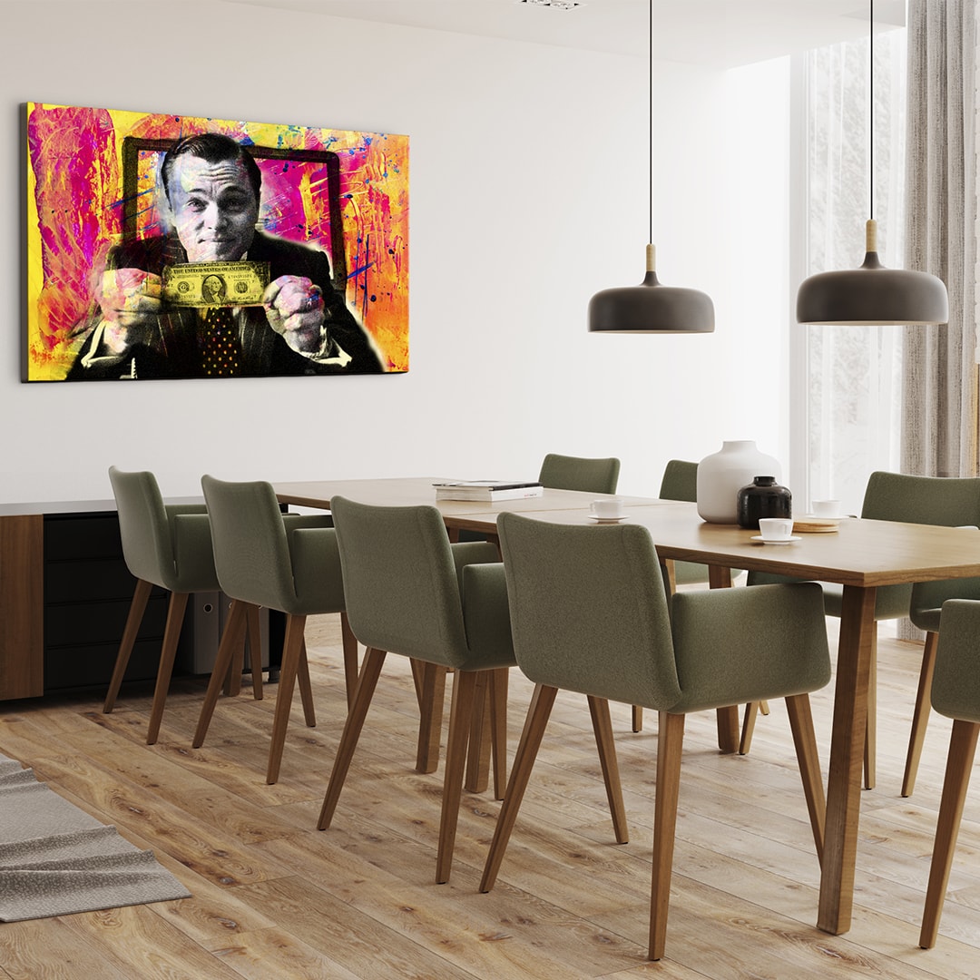 INVINCIBLE Wolf of Wall Street Canvas Art Everyday Motivation