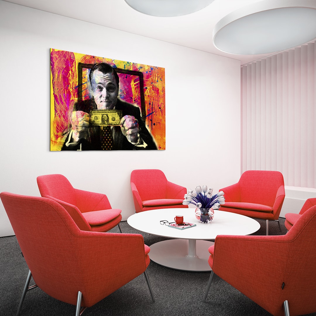 INVINCIBLE Wolf of Wall Street Canvas Art Everyday Motivation