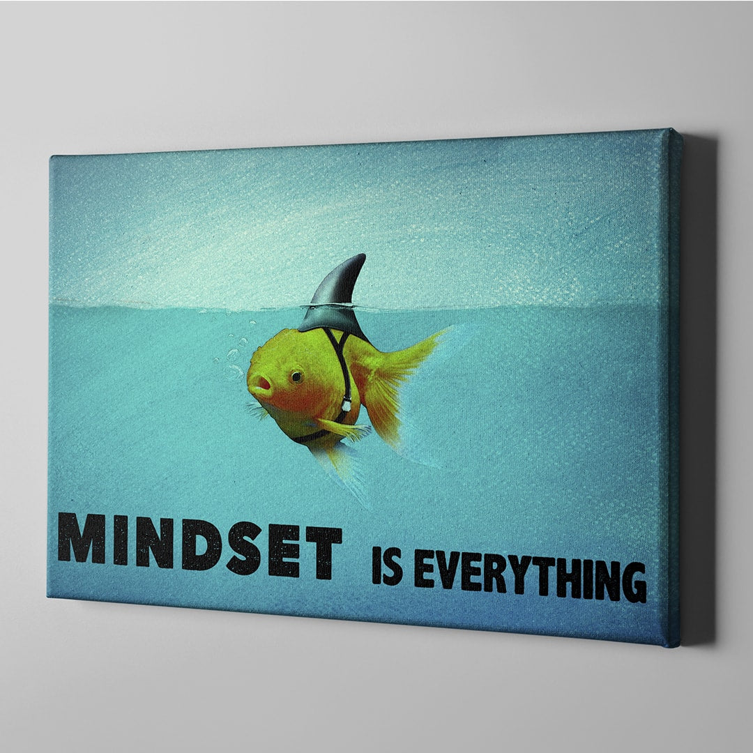 Mindset Is Everything Canvas Everyday Motivation