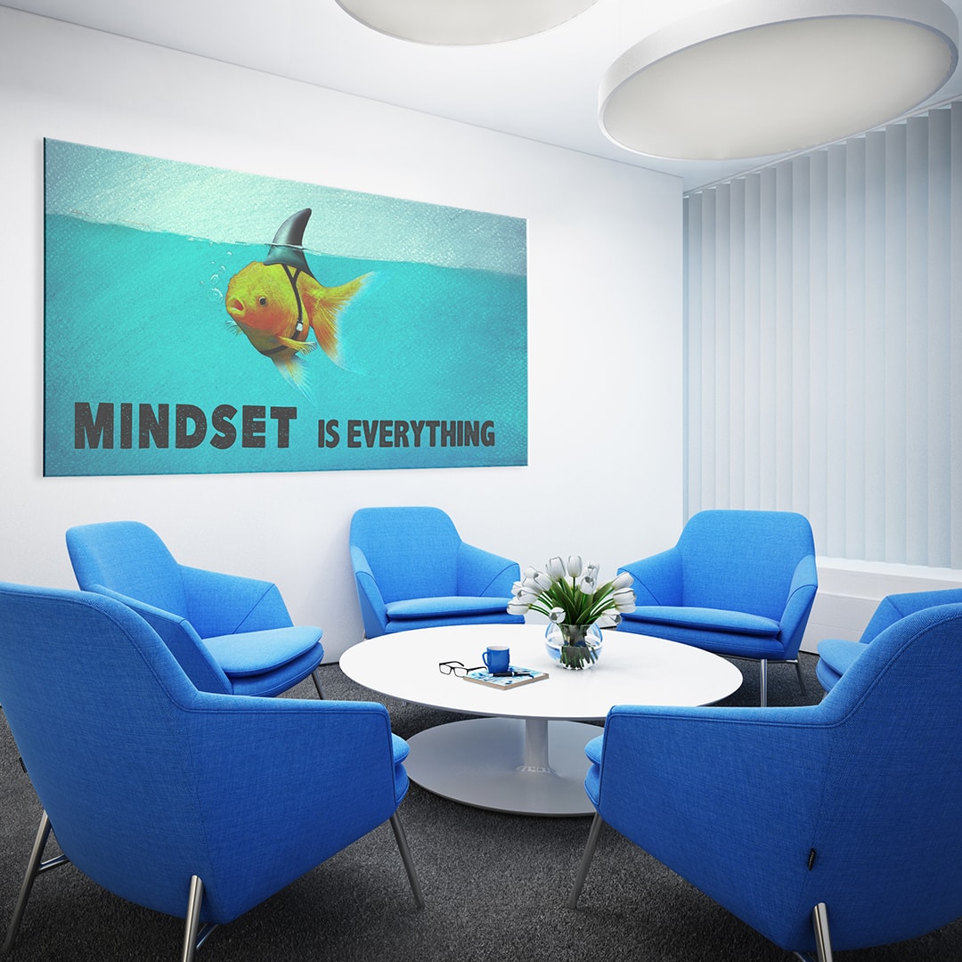 Mindset Is Everything Canvas Everyday Motivation