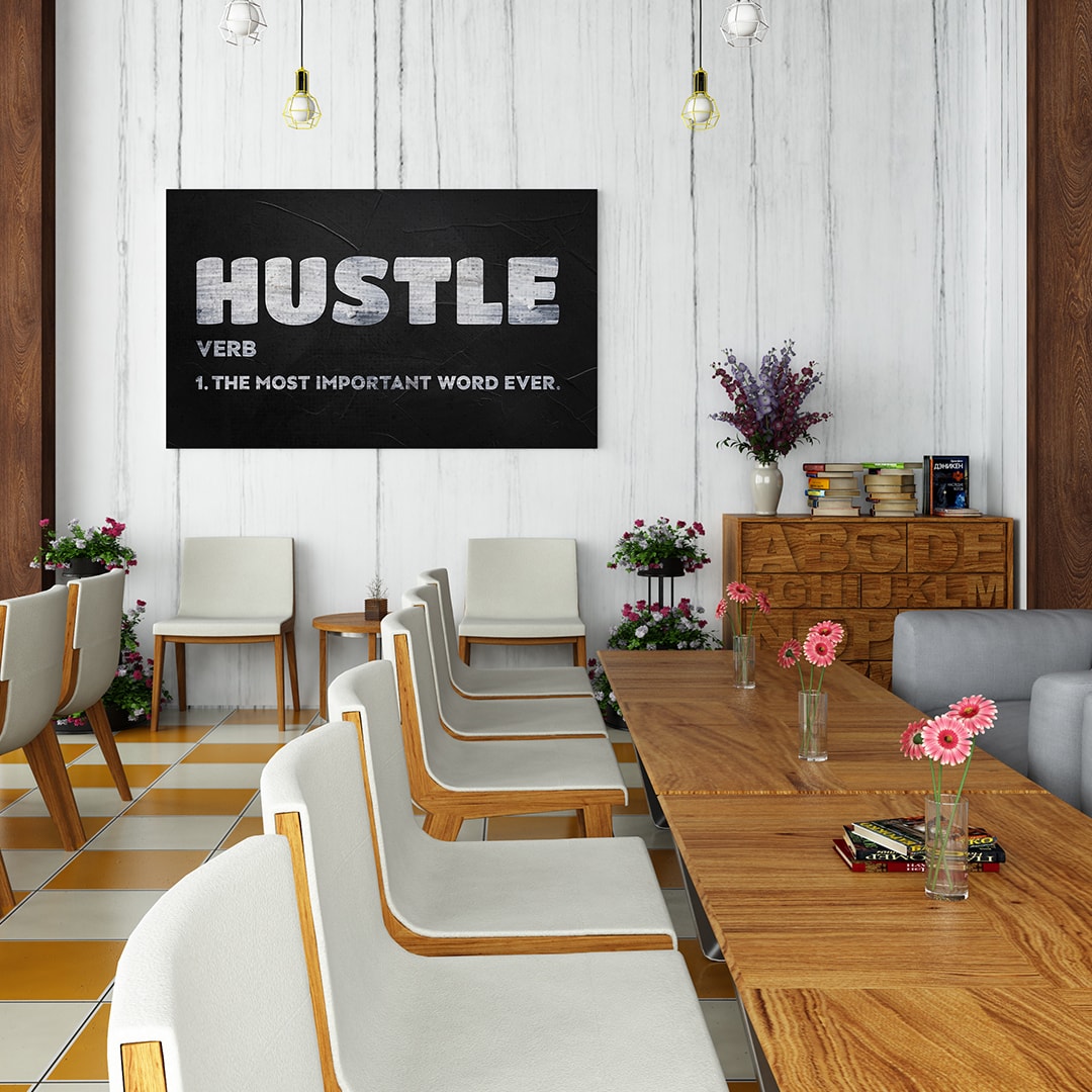 Moder Hustle Artwork Canvas Everyday Motivation 