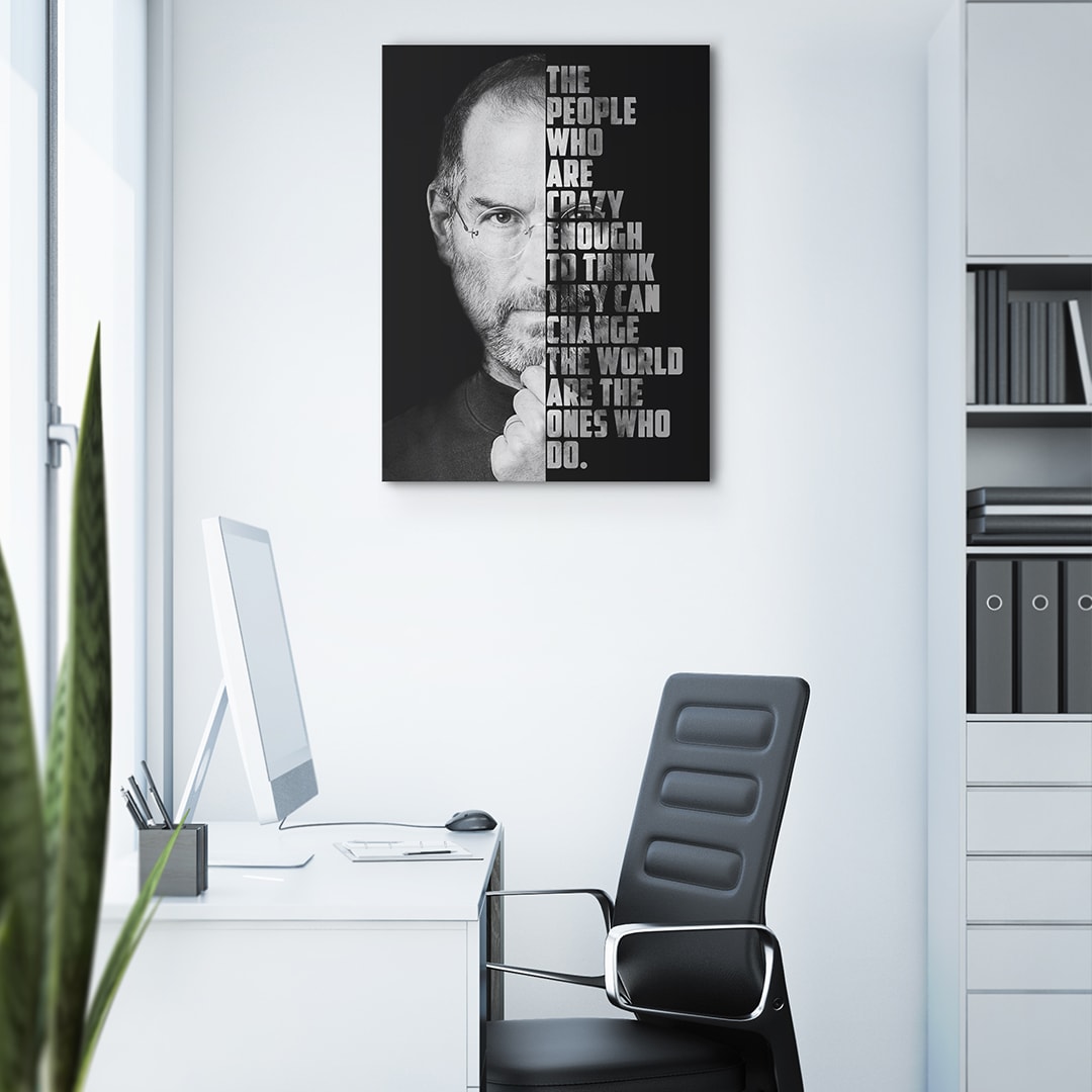 Steve The people Who are Crazy Enough Canvas Art Everyday Motivation